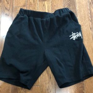 Mens stussy black shorts size L, fits like small